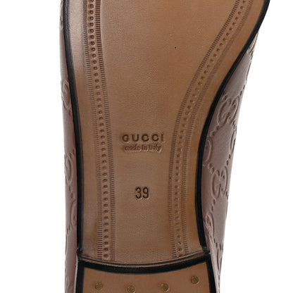 Gucci Betis Glamour Calfskin ssima Womens Jordaan Loafers 39  Cuir 7 of 9