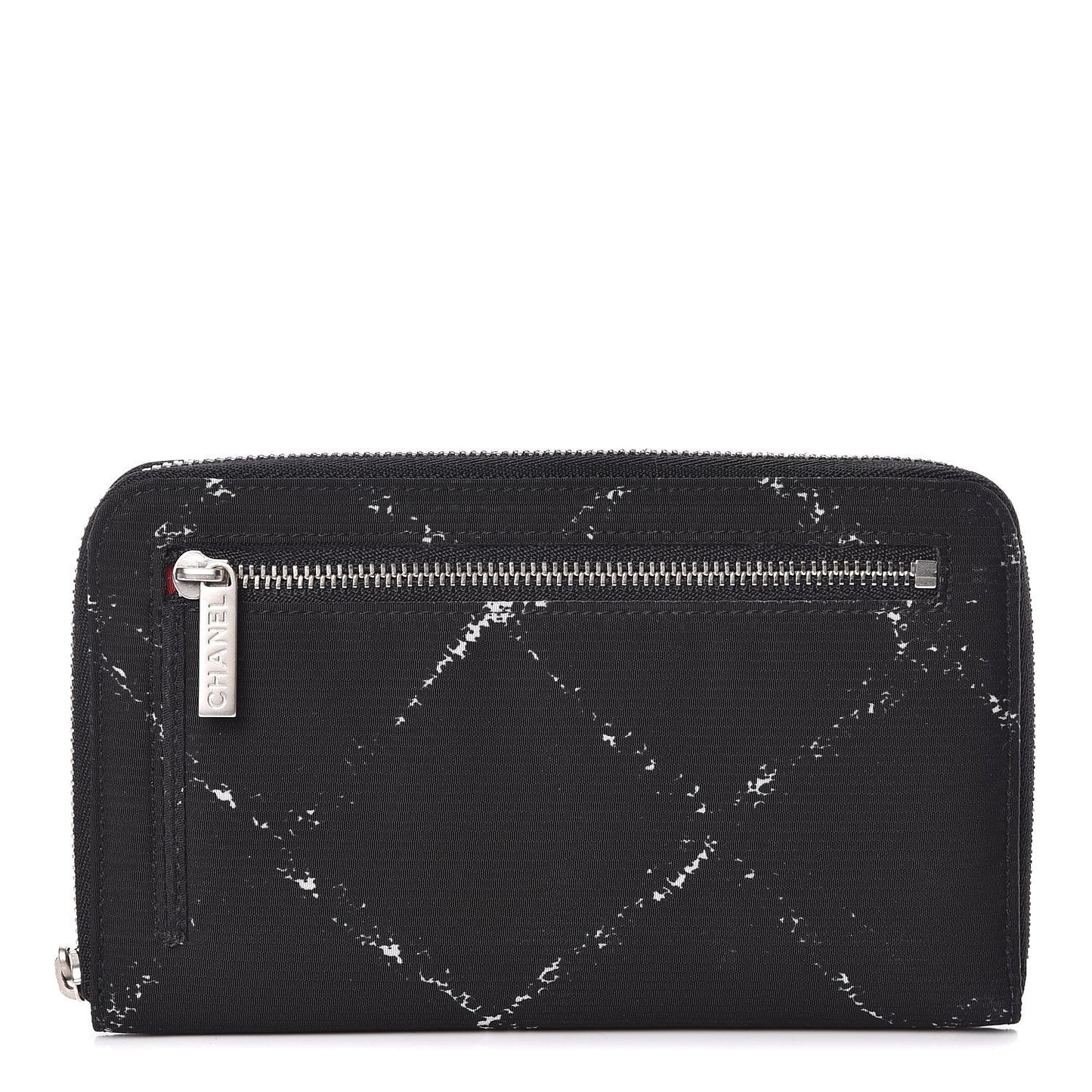 Nylon Travel Zip Wallet Black