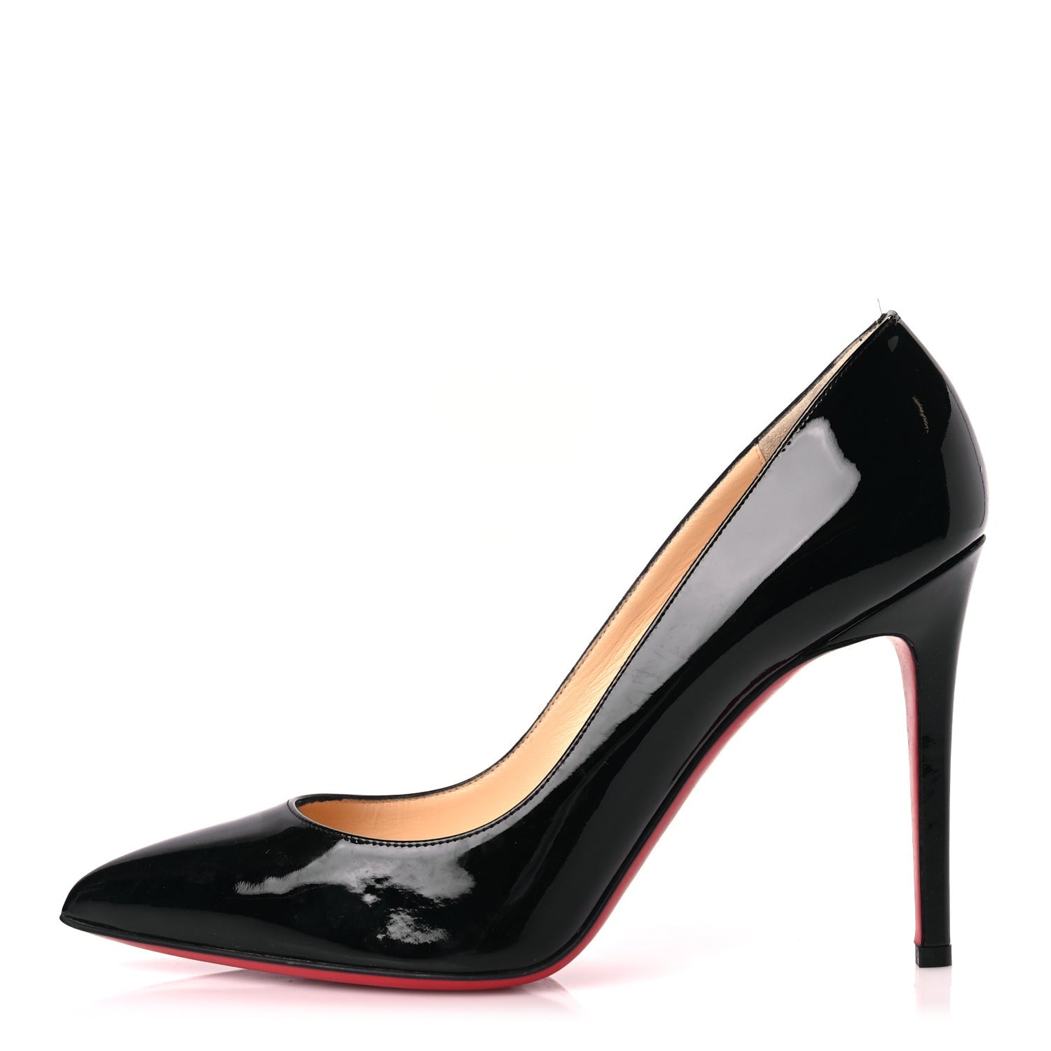 FASHIONPHILE Christian Louboutin Patent Pigalle 100 Pumps 40.5 Black 1 of 9