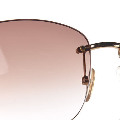Louis Vuitton Lily Sunglasses Z0371U Brown Glitter 7 of 9
