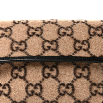 Gucci Covered Wool GG Monogram Slim Belt Bag  Beige 7 of 9