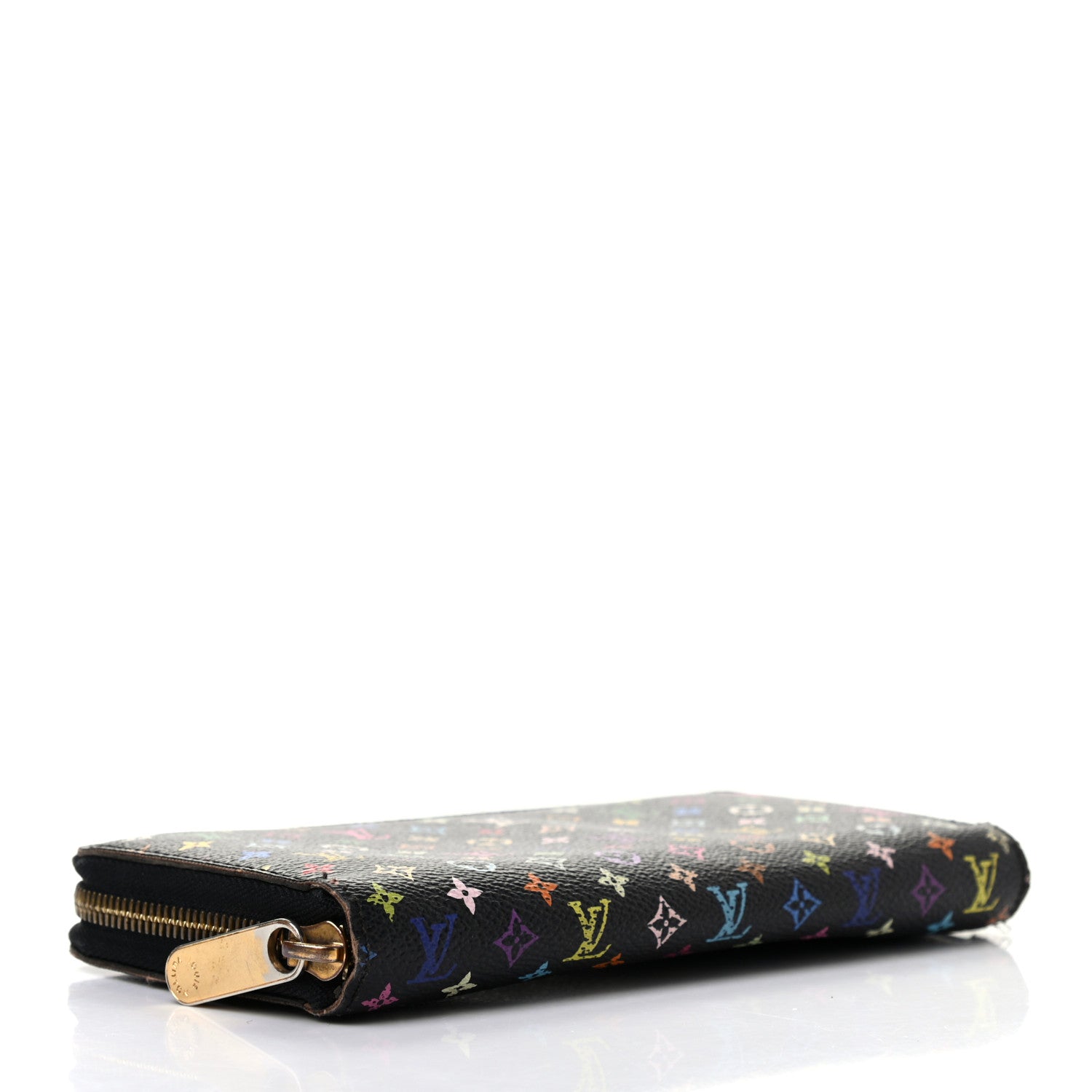Louis Vuitton Monogram Multicolor Zippy Wallet Black 4 of 10
