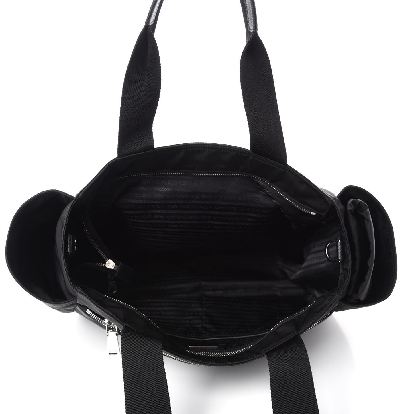 Nylon Vela Baby Bag Black