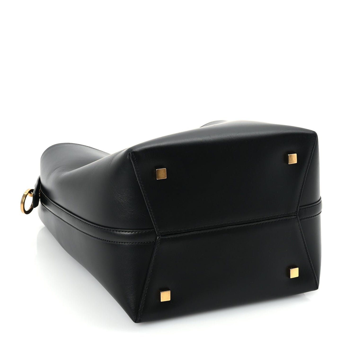 Shiny Calfskin Le 37 Small Bucket Bag  Black