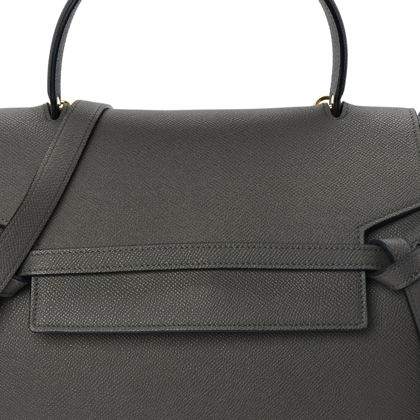 Grained Calfskin Small Belt Bag Grey