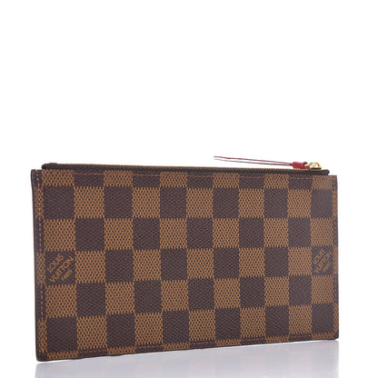 Louis Vuitton Damier Ebene Felicie Chain Wallet Zippered Insert 3 of 7