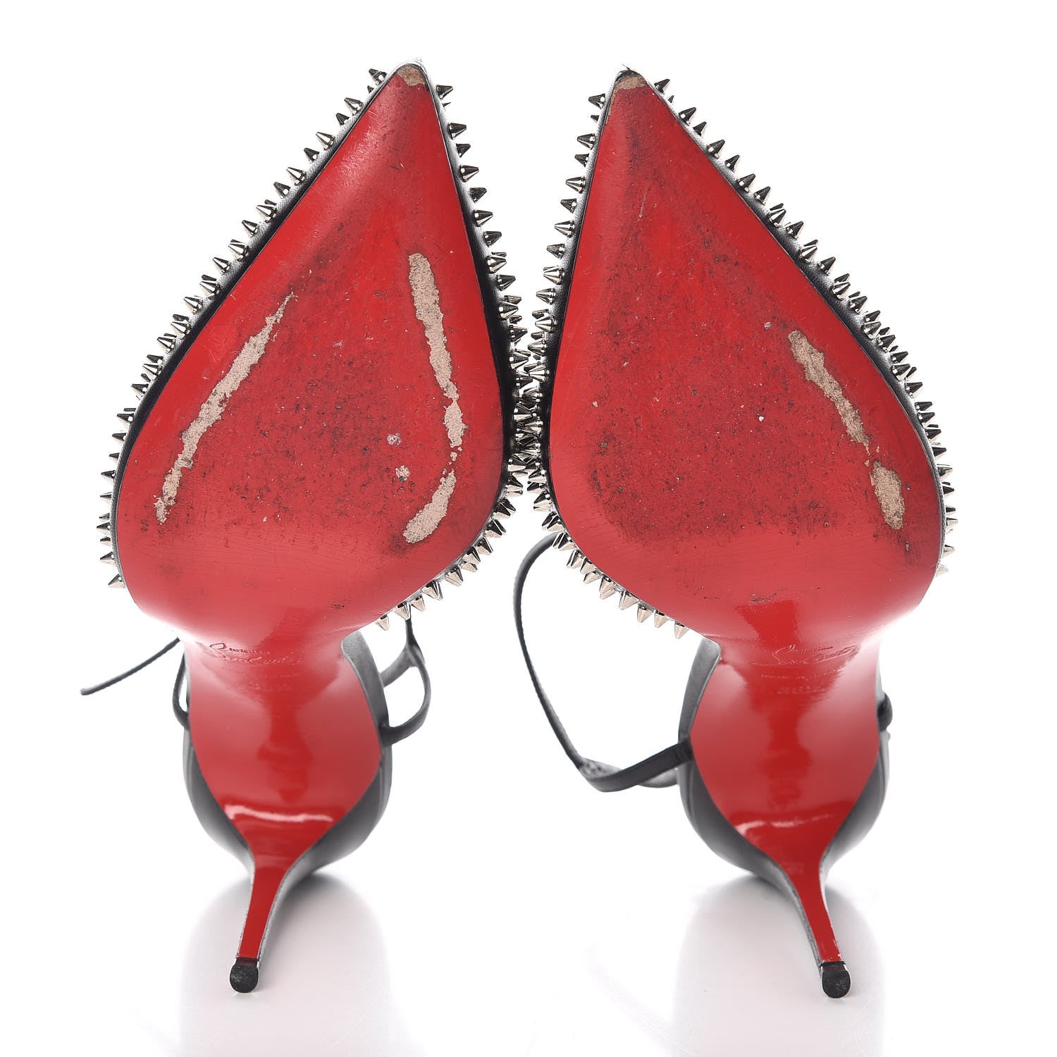 Christian Louboutin Kid Baila Spike 100 Pumps 38.5 Black 5 of 7