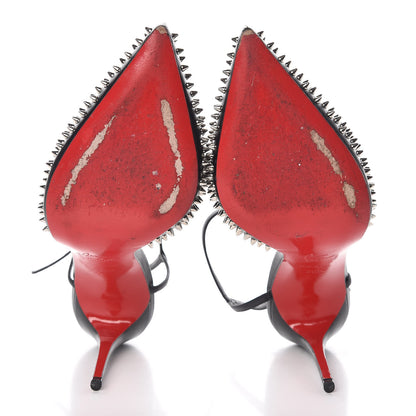 Christian Louboutin Kid Baila Spike 100 Pumps 38.5 Black 5 of 7