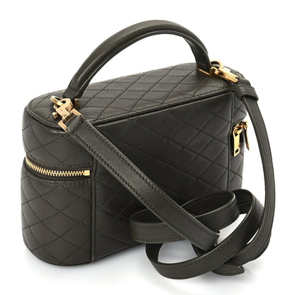 Saint Laurent Lambskin Quilted Mini Gaby Vanity Case Light Musk 2 of 8
