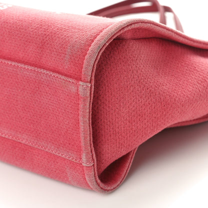 Chanel Canvas Small Deauville Tote Red 10 of 11