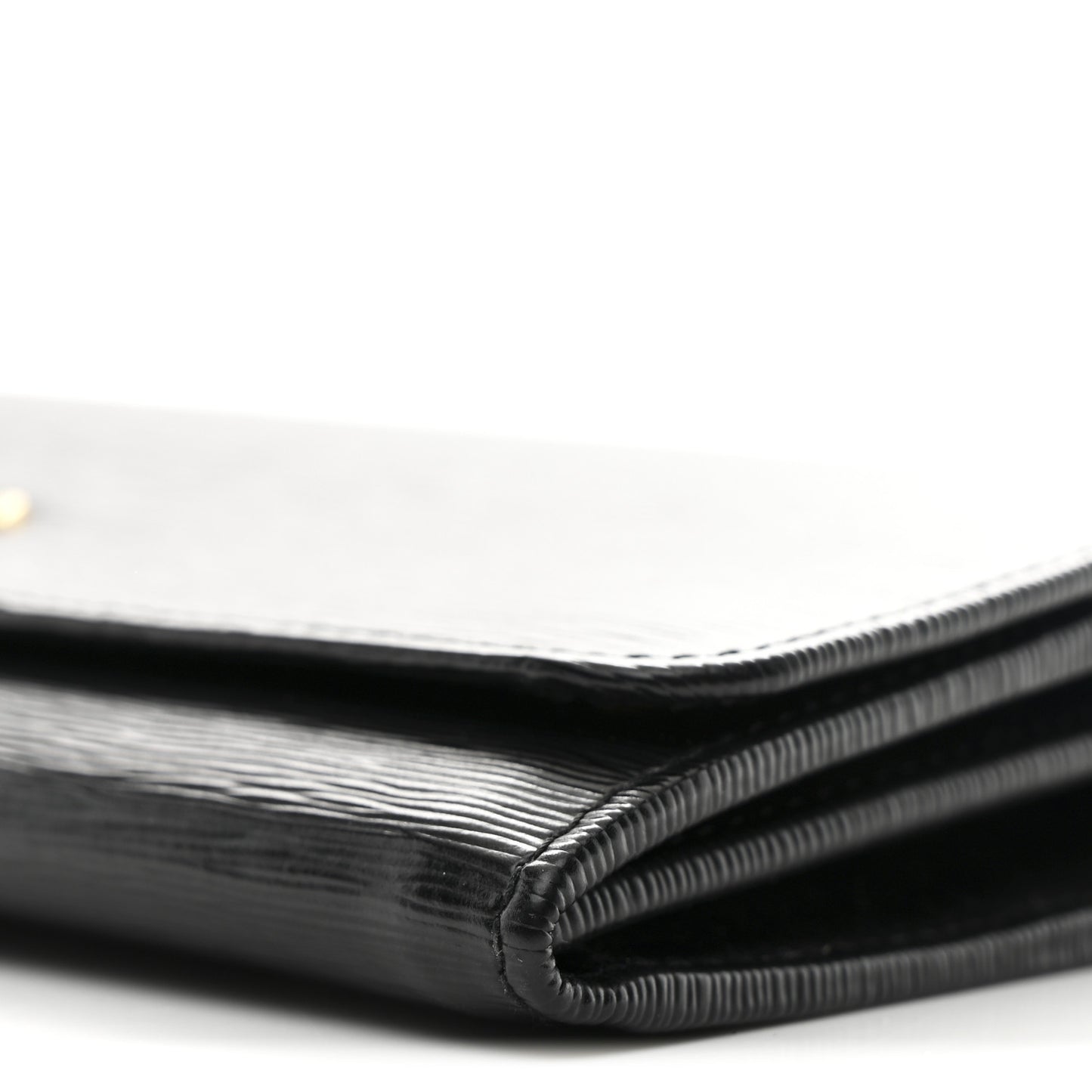 Vitello Move Metal Oro Chain Wallet Black