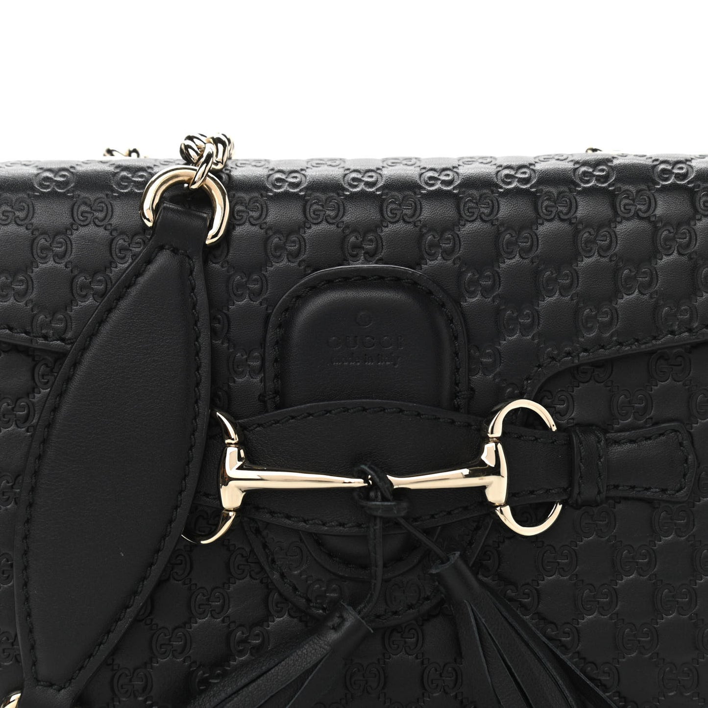 Microguccissima Mini Emily Shoulder Bag Black