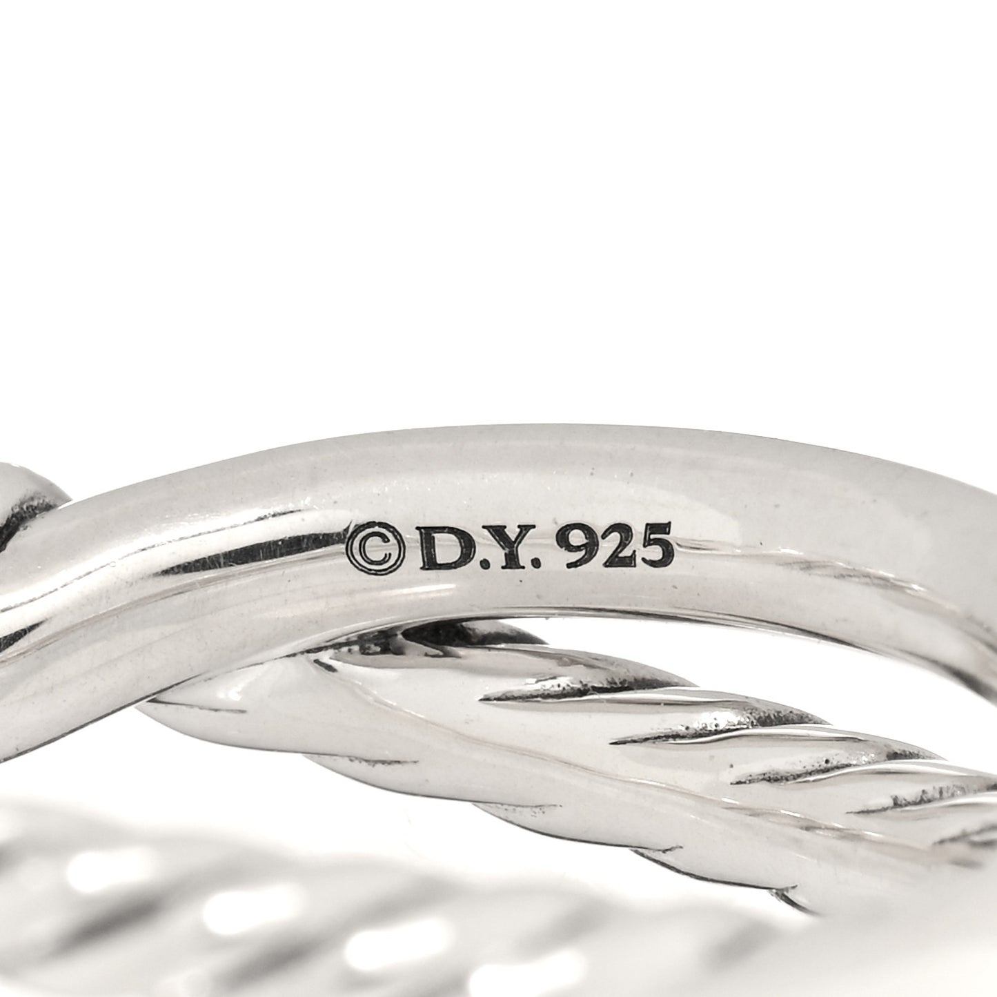 Sterling Silver Diamond Continuance Band Ring 54 7