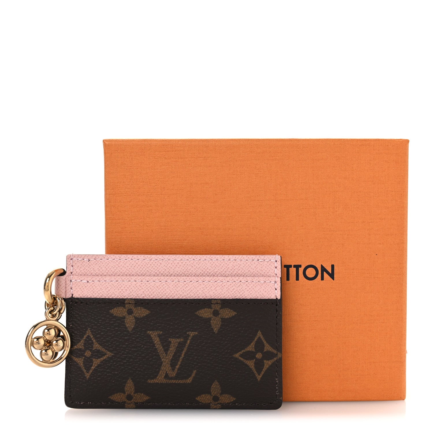 Louis Vuitton Monogram LV Charms Card Holder Rose Ballerine 7 of 7