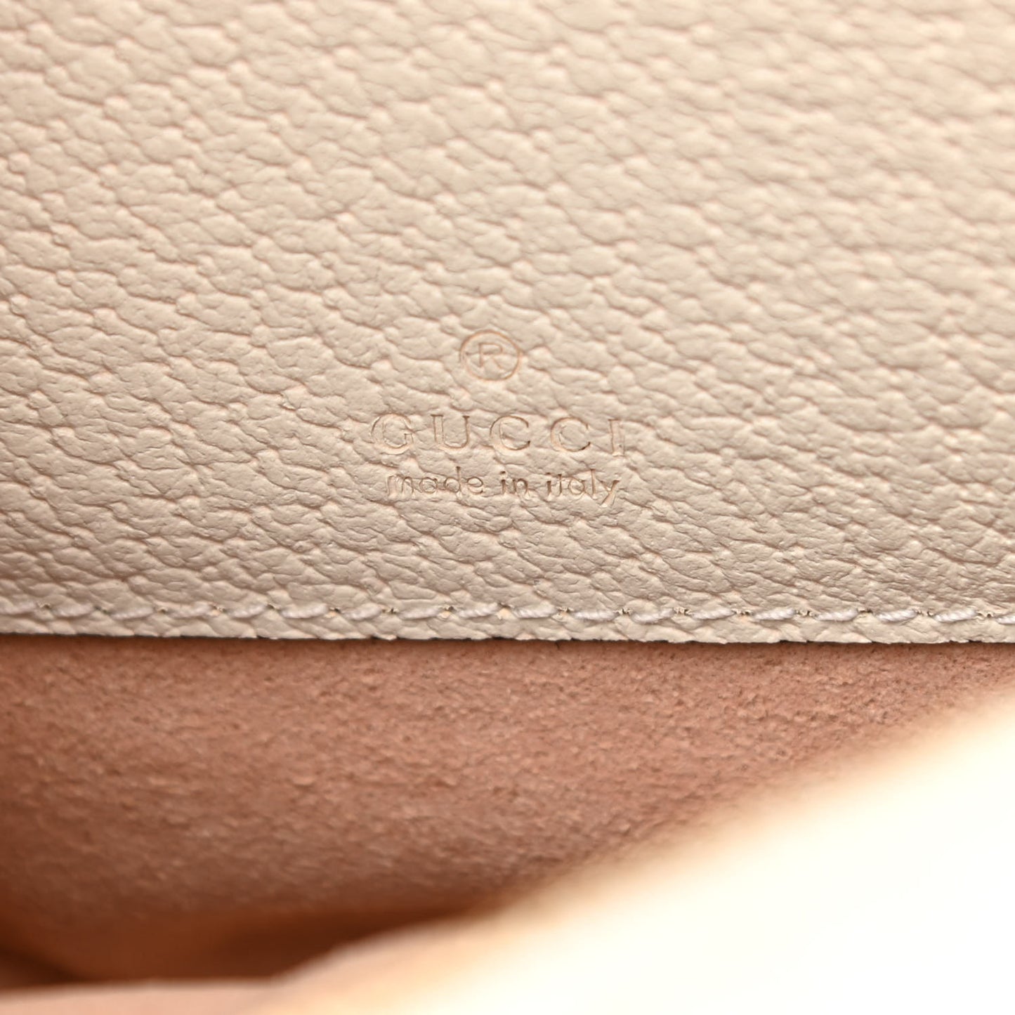 Textured Calfskin Web Mini Ophidia Round Backpack Mystic White