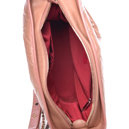 Chanel Aged Calfskin Quilted Medium Gabrielle Hobo Pink 5 of 13