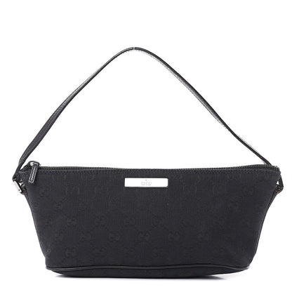 Gucci Monogram Boat Pochette Black 1 of 12