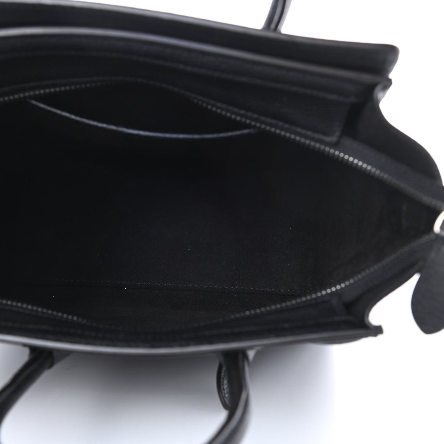 Drummed Calfskin Nano Luggage Black