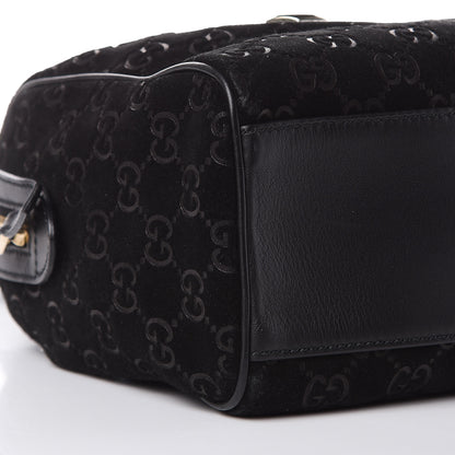 Gucci Guccissima Suede Charmy Boston Black 8 of 11