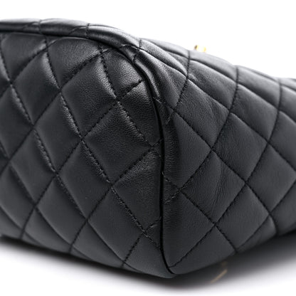 Chanel Lambskin Quilted Small Urban Spirit Backpack Black 9 of 10