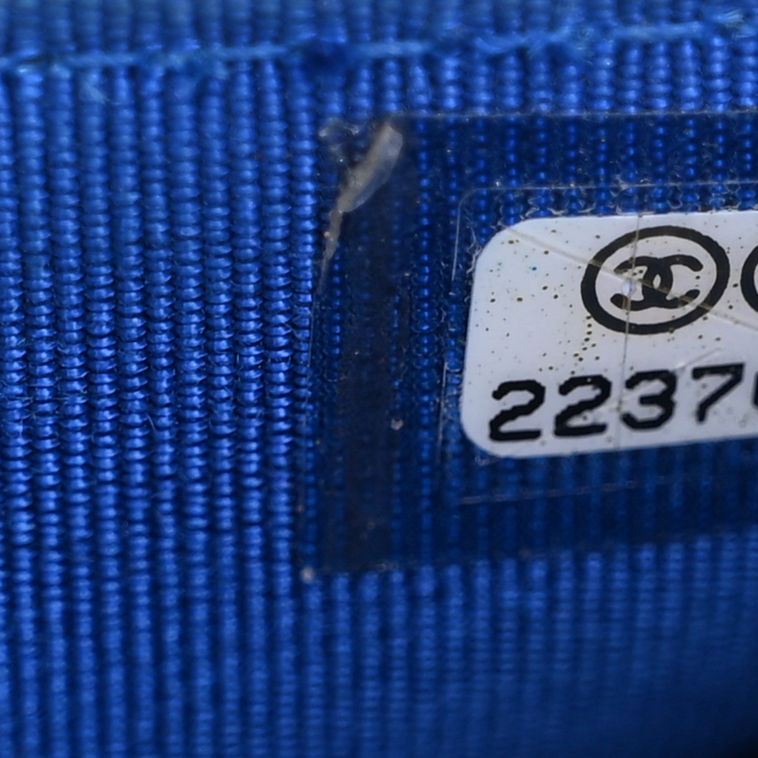 Chanel Caviar Chevron Quilted Wallet On Chain WOC Bright Blue 8 of 11