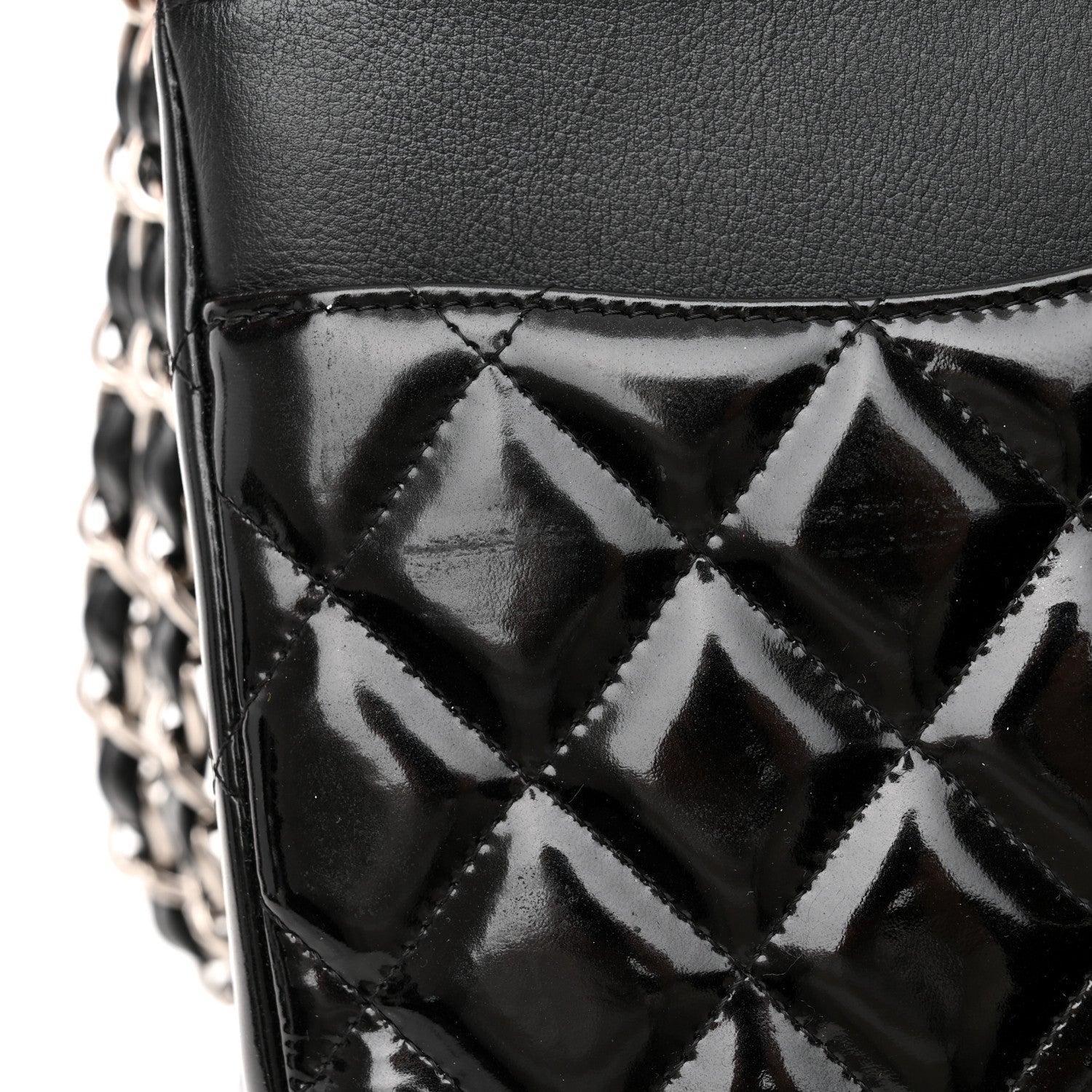 Chanel Patent Quilted Jumbo Double Flap Black 14 of 18