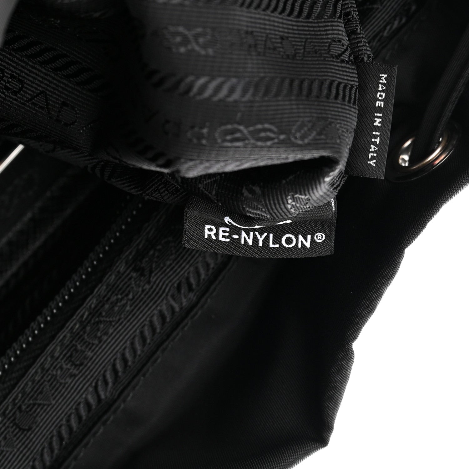 Prada Tessuto Nylon Saffiano Small Backpack Black 8 of 13