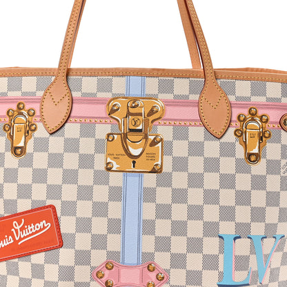 Louis Vuitton Damier Azur Summer Trunks Neo Neverfull MM 9 of 11