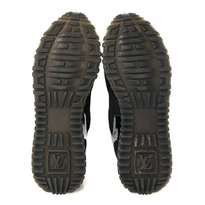 Louis Vuitton Suede Monogram Run Away Sneakers 35 Black 8 of 8