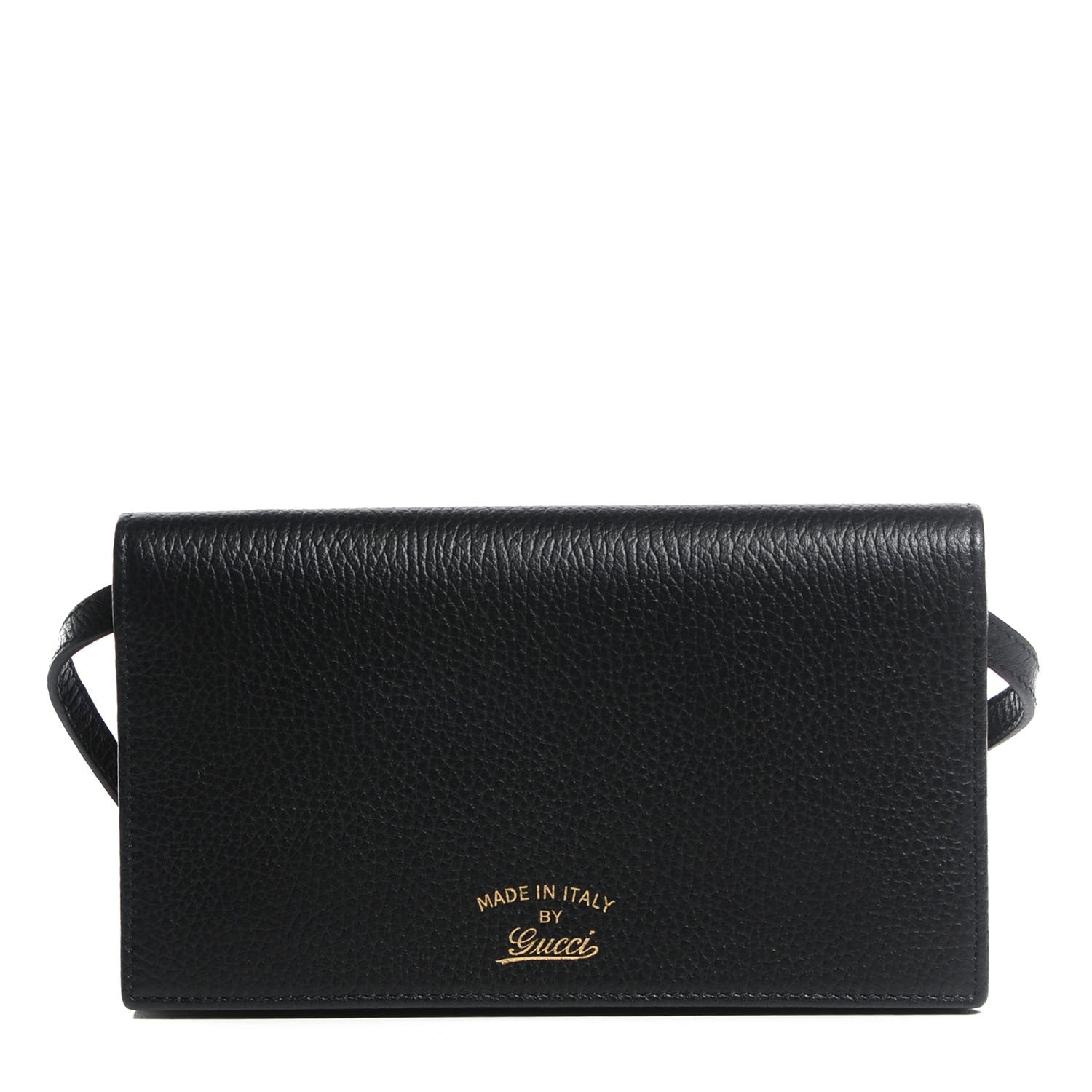 Gucci Dollar Calfskin Mini Swing Wallet Bag Black 1 of 7