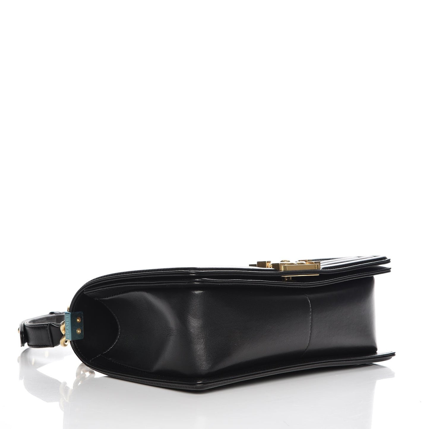 Lambskin Quilted Medium Boy Flap Black