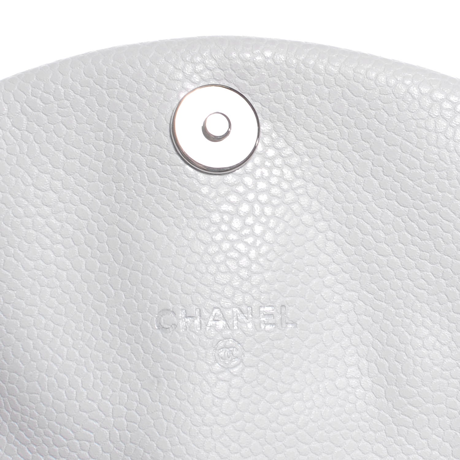 Chanel Caviar Half Moon Wallet On Chain WOC White 6 of 8