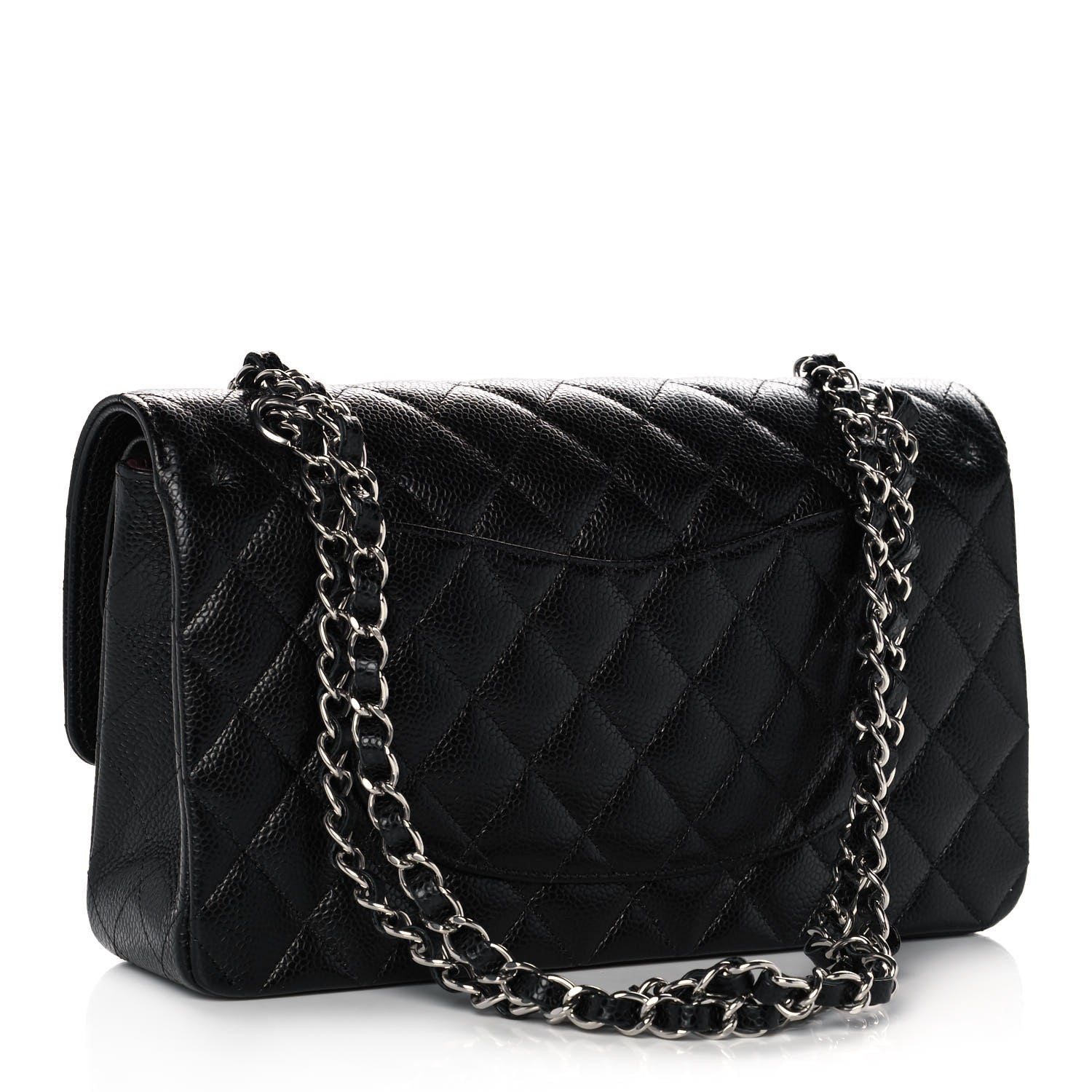 Chanel Caviar Quilted Medium Double Flap Black 3 of 12