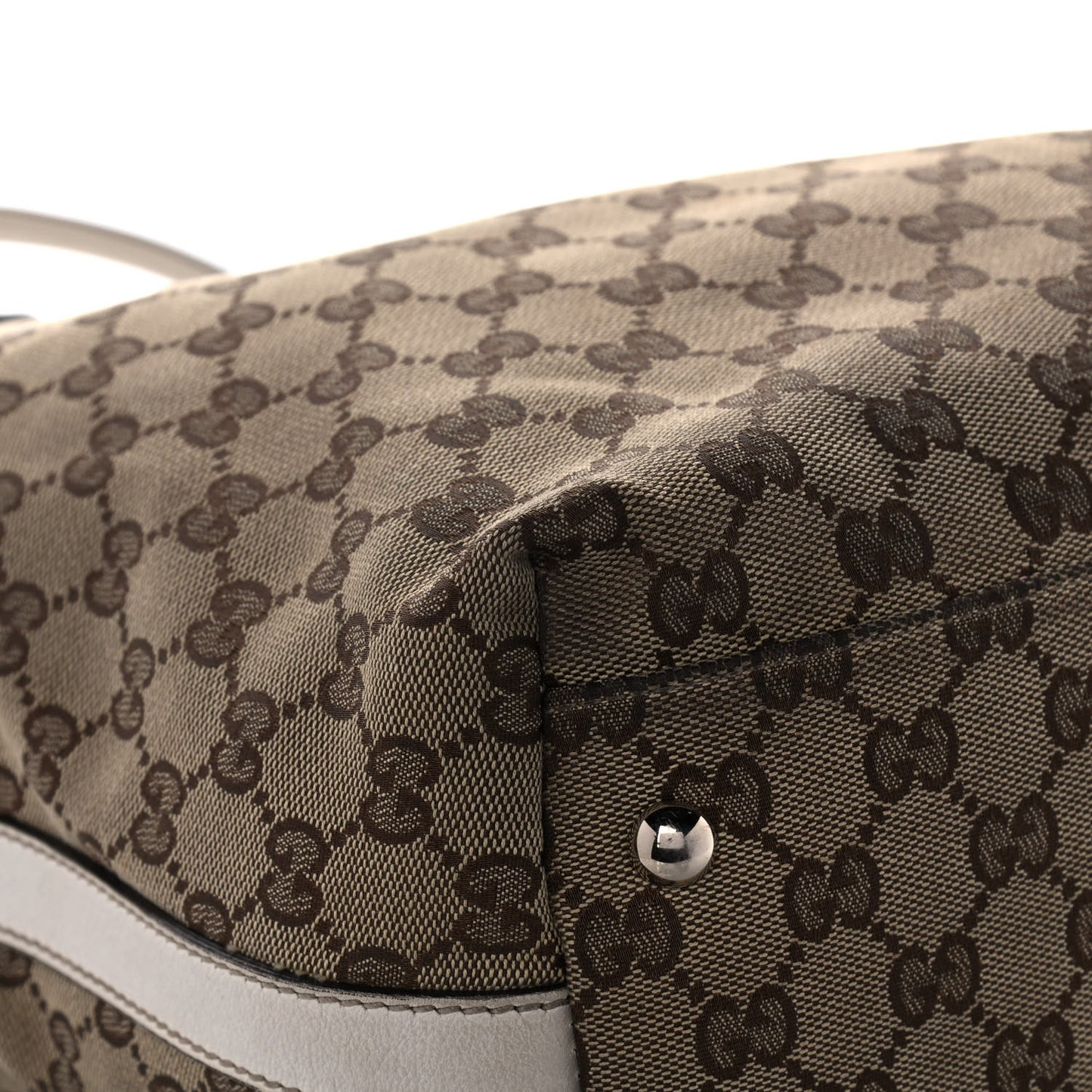 GG Monogram Medium Match Ball Tote Off White