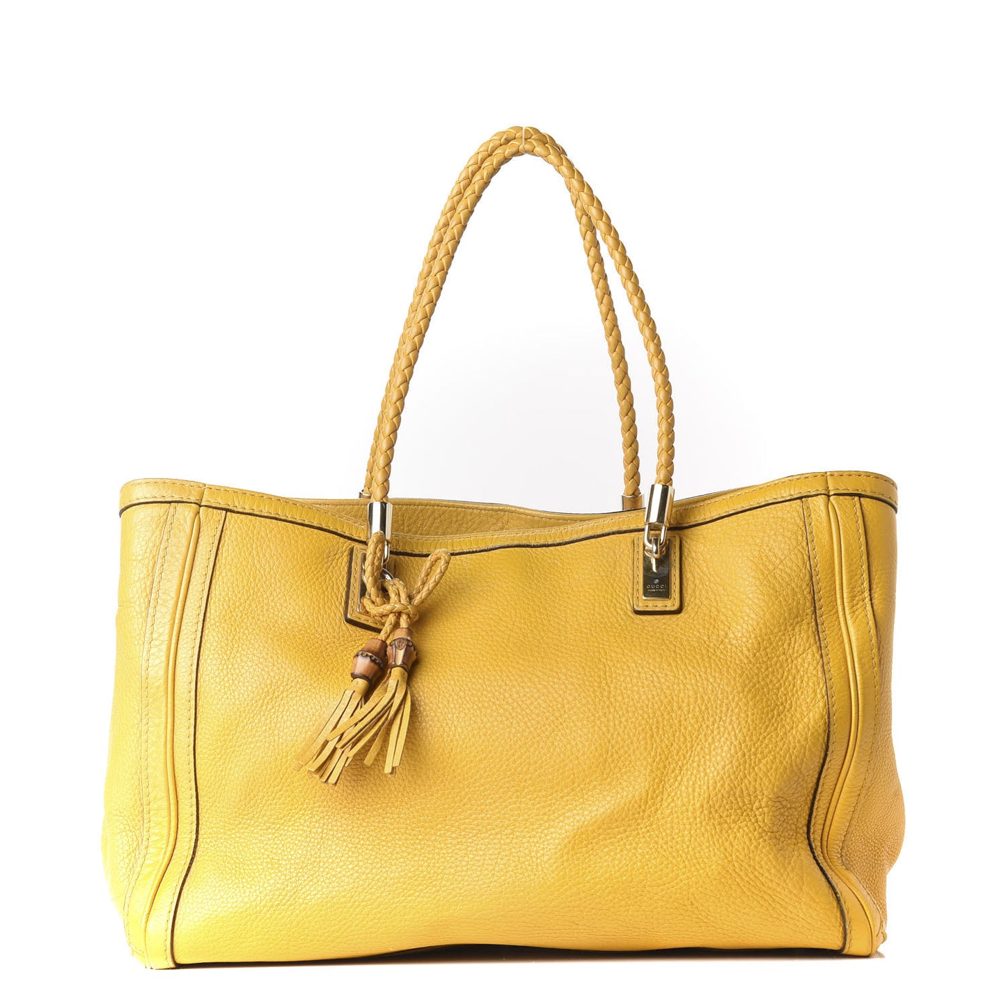 Pebbled Calfskin Medium Bella Tote Bumblebee