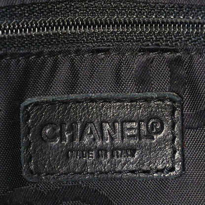 Chanel Calfskin Wild Stitch Top Handle Bag Black 6 of 10