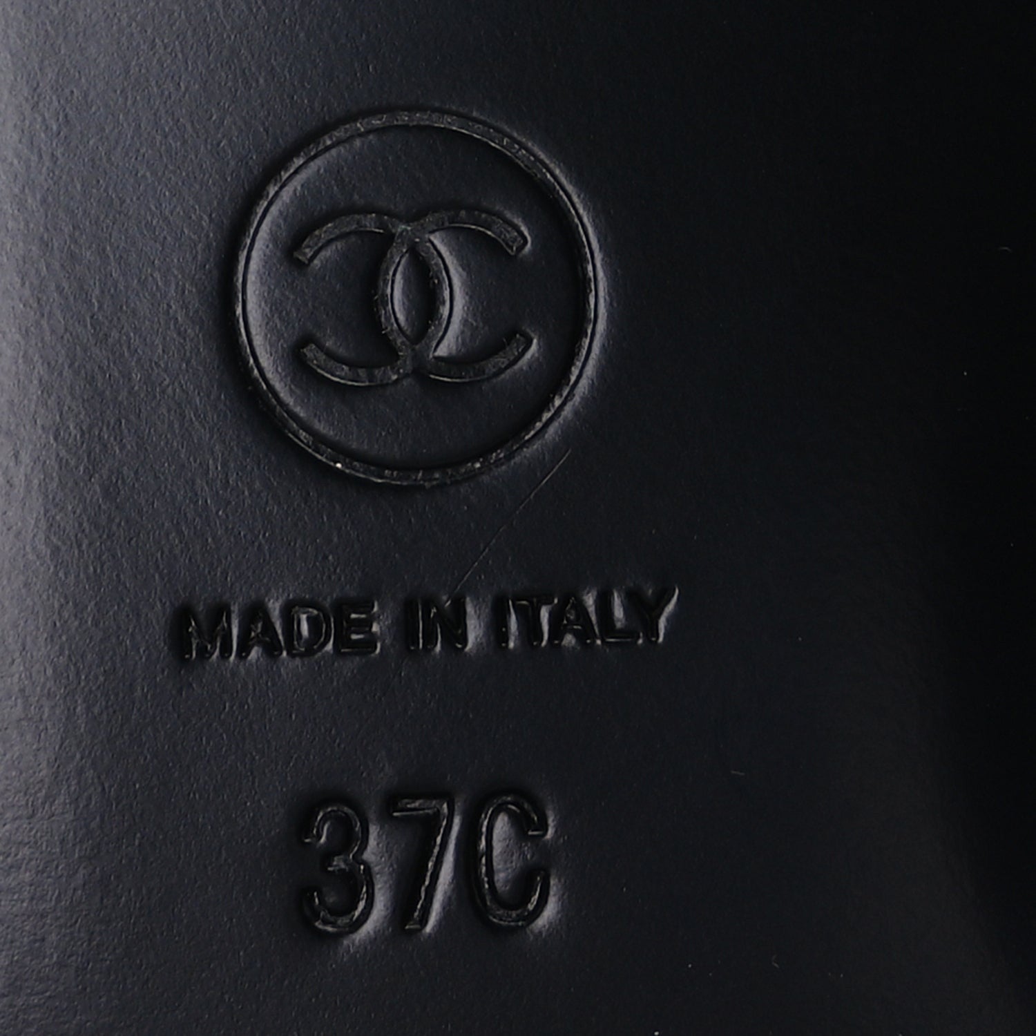 Chanel Lambskin Patent Cap Toe CC Ballerina Flats 37  Black 7 of 7