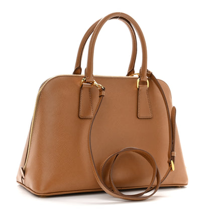 Prada Saffiano Lux Medium Promenade Tote Caramel 3 of 14