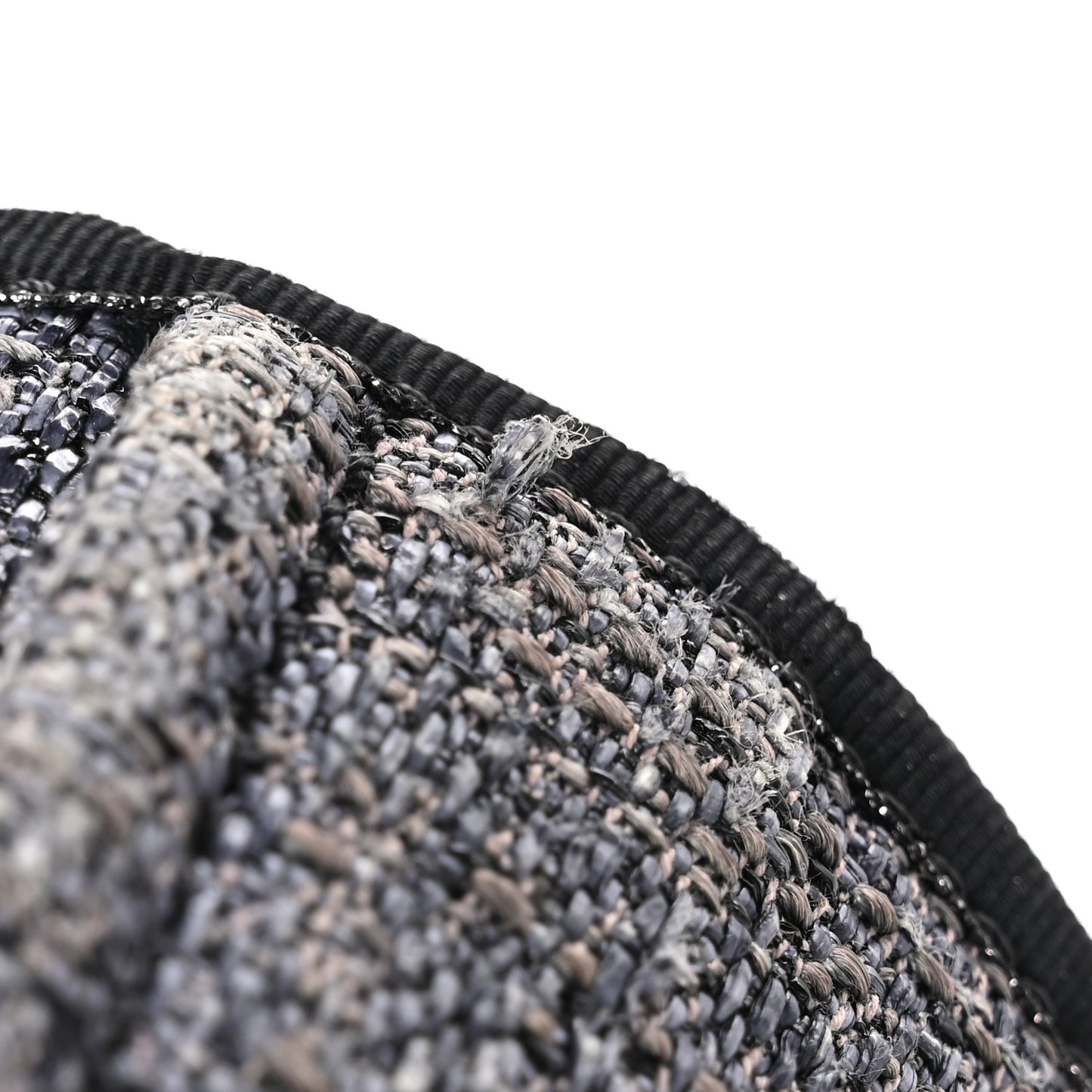 Lurex Boucle Small Deauville Tote Black