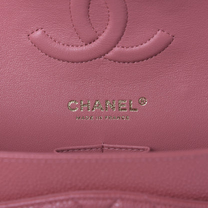 Chanel Caviar Quilted Medium Double Flap Pink 8 of 10