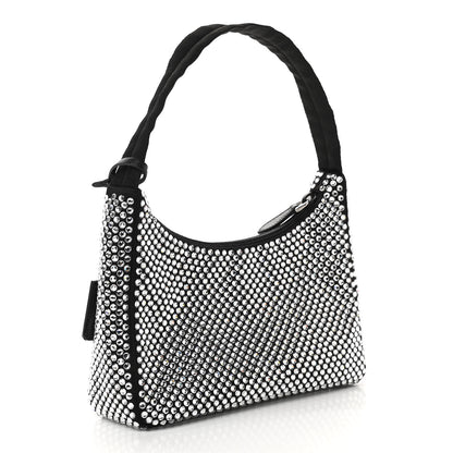 Prada Satin Crystal Mini Re-Edition 2000 Bag Cristal 3 of 11