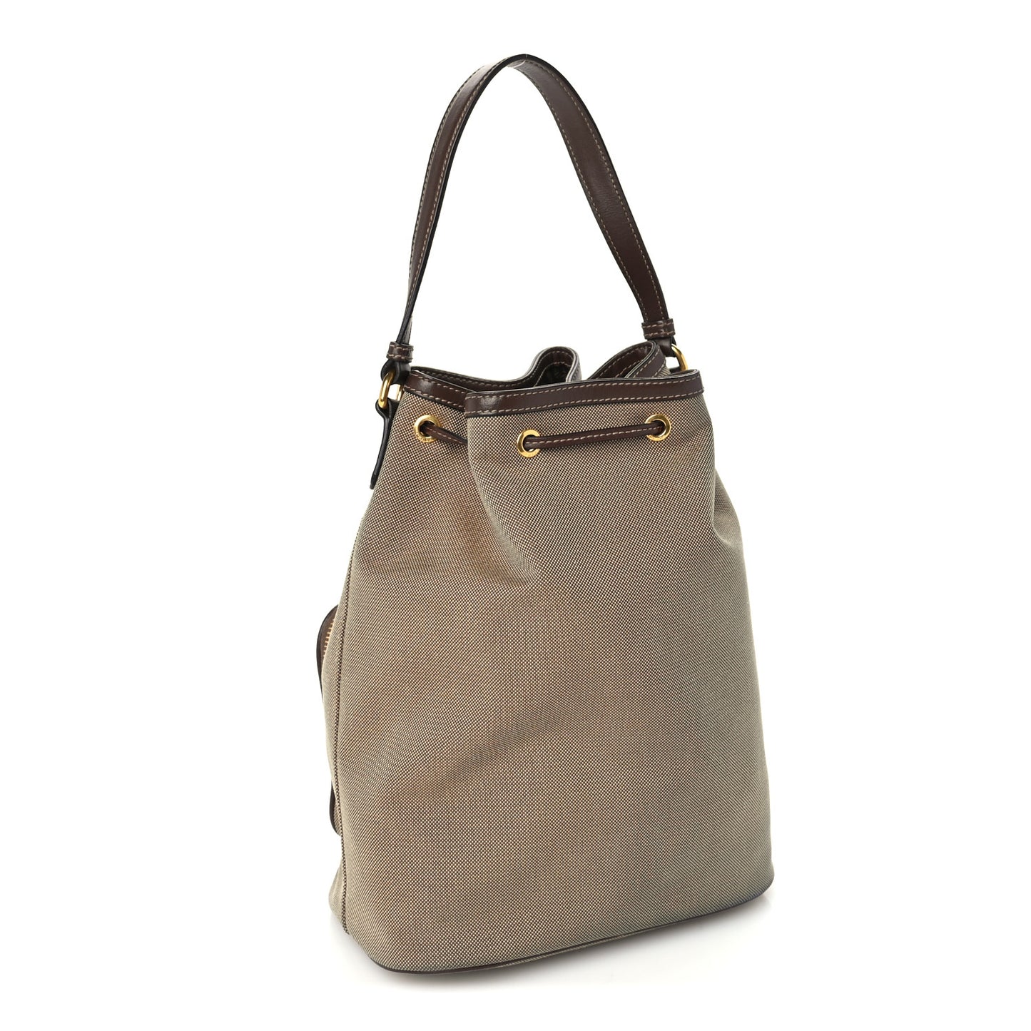 Jacquard Logo Mini Bucket Crossbody Bag Corda Bruciato