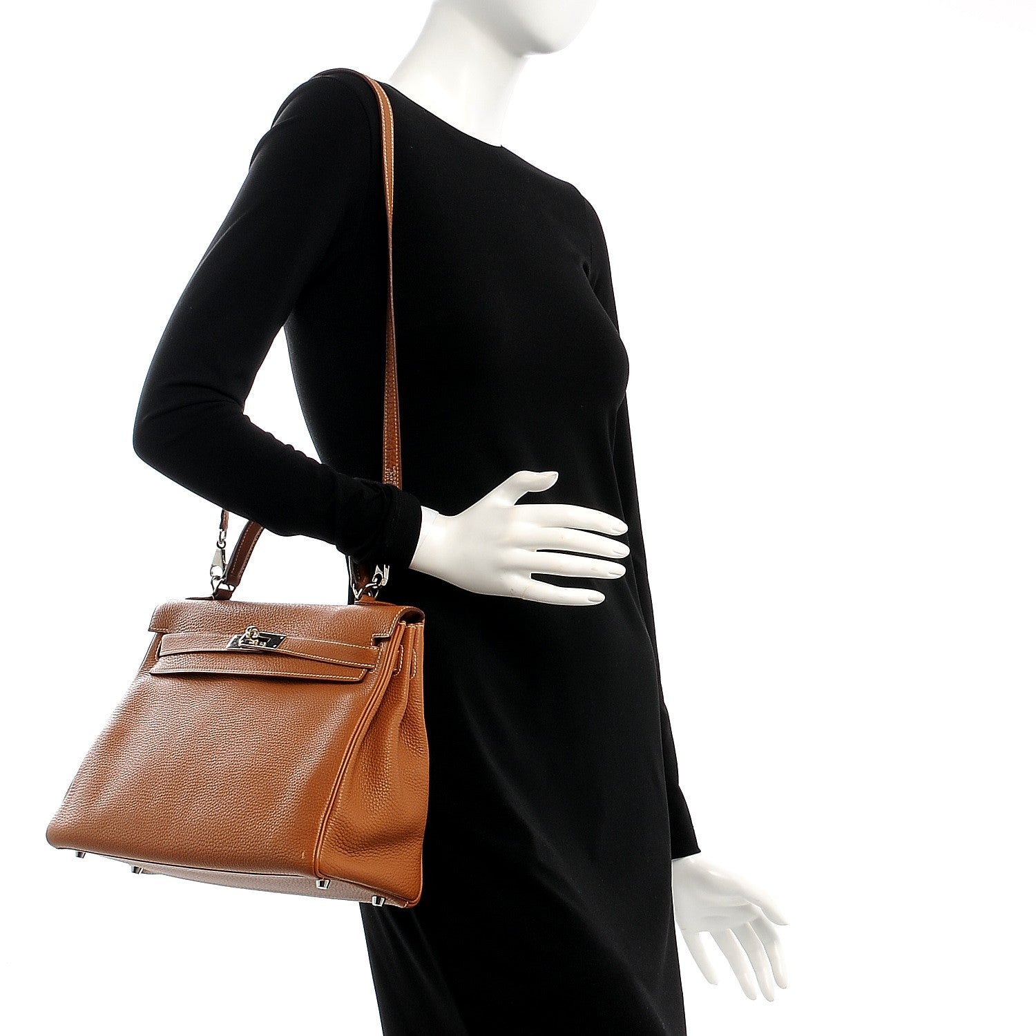 Hermes Togo Kelly Retourne 32 Gold 3 of 26