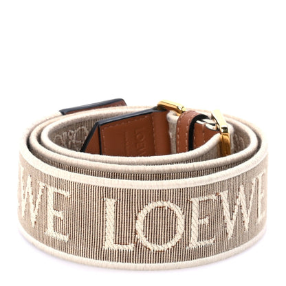 Loewe Calfskin Jacquard Anagram Strap Natural Tan 2 of 5