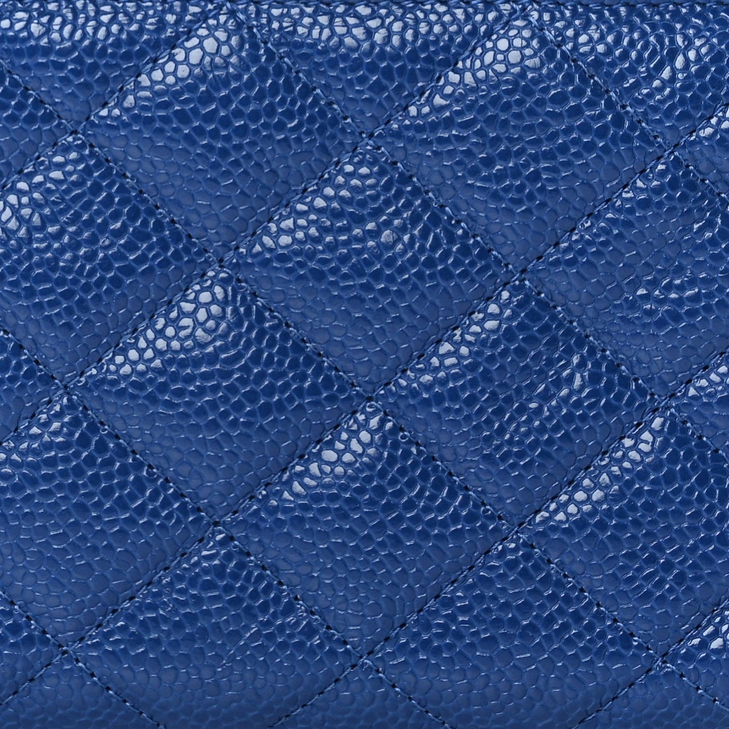 Caviar Quilted Incognito Classic iPhone Pouch  Blue