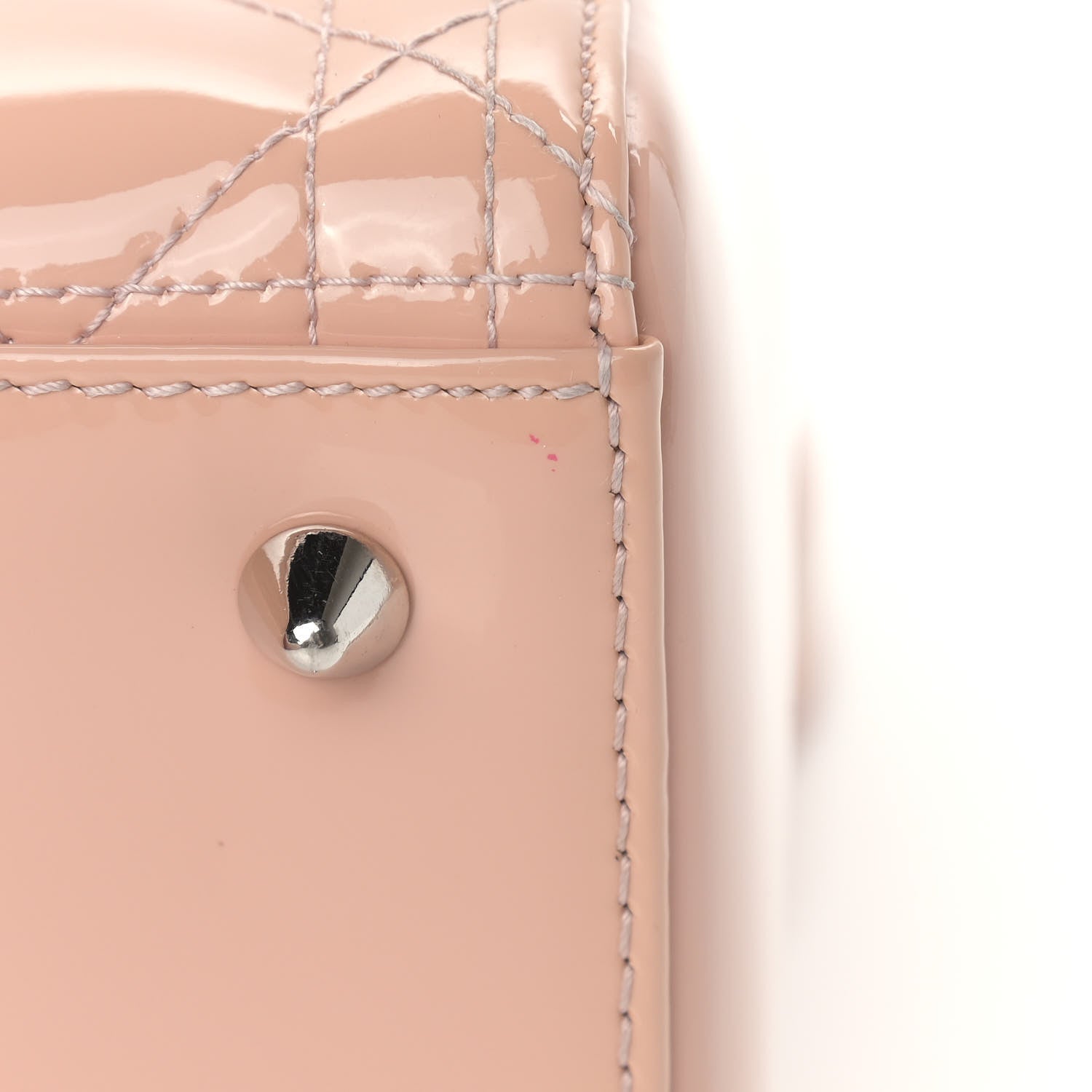 Christian Dior Patent Cannage Medium Lady Dior Light Pink 10 of 11