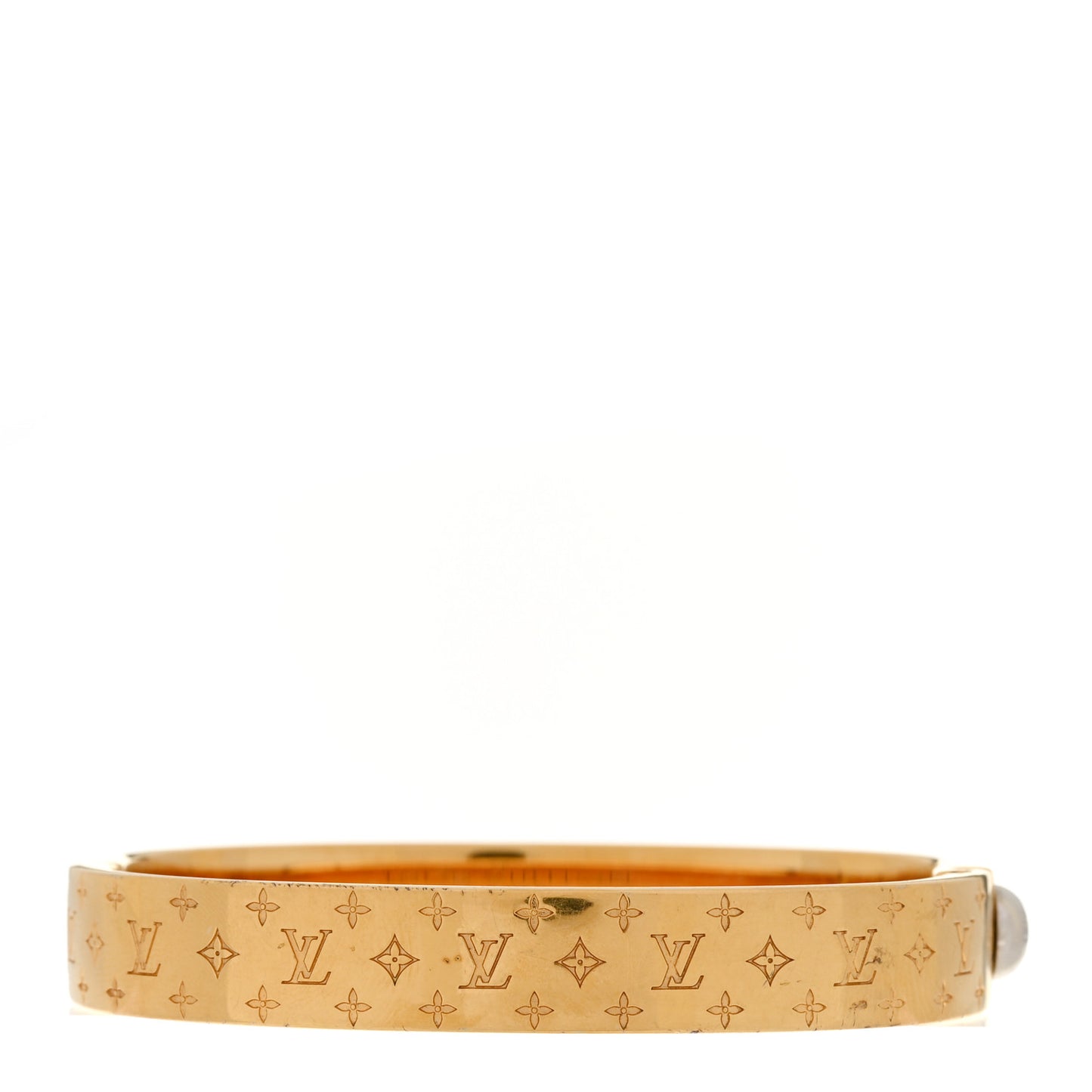Brass Monogram Nanogram Cuff S Gold