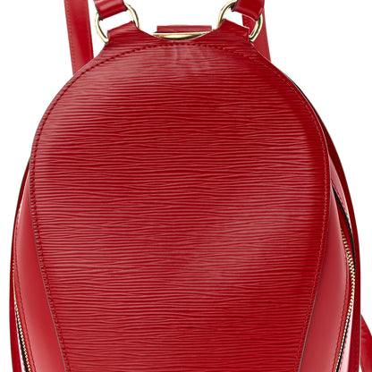 Louis Vuitton Epi Mabillon Backpack Castillan Red 7 of 11