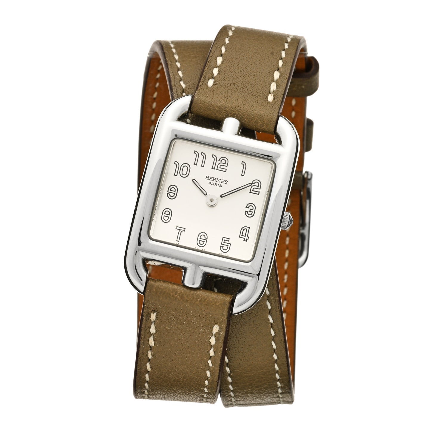 Stainless Steel Swift 23mm Cape Cod Double Tour Quartz Watch Etoupe