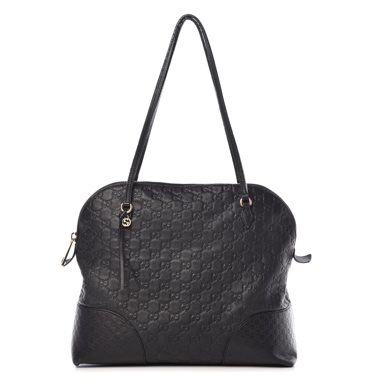 Gucci Guccissima Medium Bree Shoulder Bag Black 1 of 26